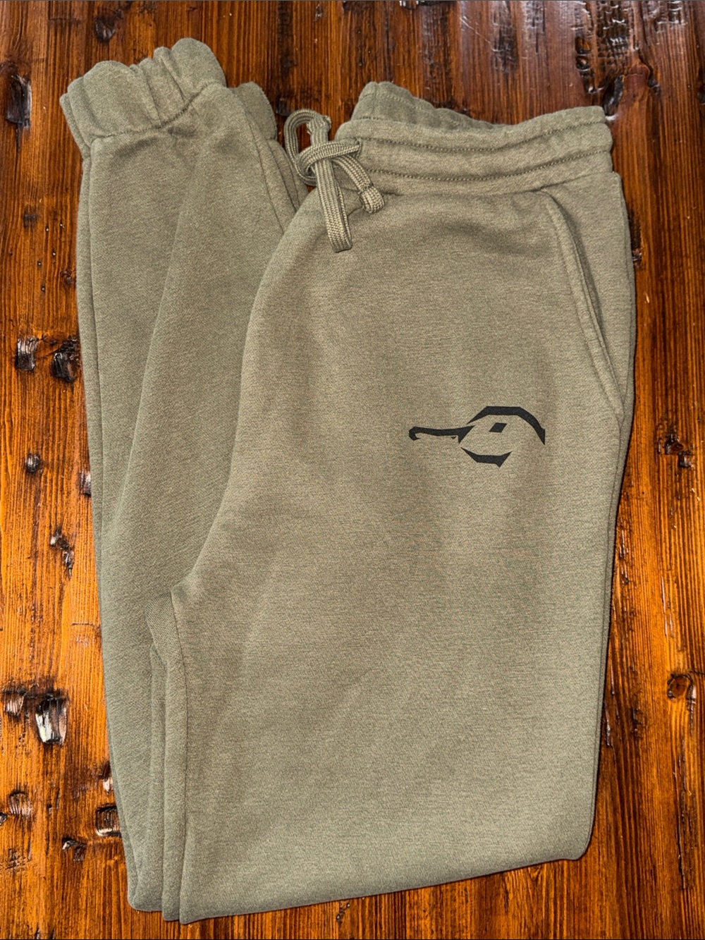 DUX WATERFOWL CO OLIVE GRN DRAWSTRING WAIST CUFFED ANKLES SIDE PKTS/BK PKT ZIP - Picture 15 of 15